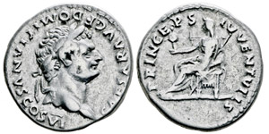 Titus 79-81 (Domitianus) Denarius, Rome, 80, ... 