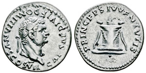 Titus 79-81 Denarius, Rome, 80, AG 3.36 g ... 