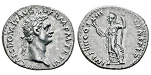 Domitianus 81-96 Denarius, Rome, 87, AG 3.41 ... 