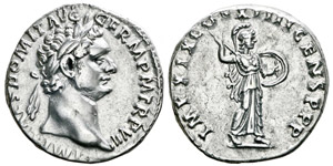 Domitianus 81-96 Denarius, Rome, post 88, AG ... 