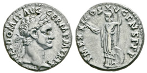 Domitianus 81-96 Denarius, Rome, 90-91, AG ... 