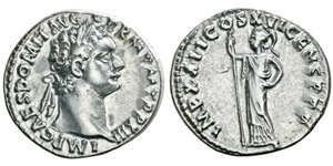 Domitianus 81-96 Denarius, Rome, 93-94, AG ... 