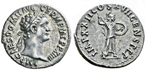 Domitianus 81-96 Denarius, Rome, 95, AG 3.47 ... 