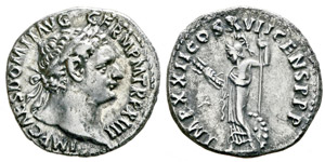 Domitianus 81-96 Denarius, Rome, , AG 3.46 g ... 