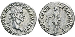 Nerva 96-98 Denarius, Rome, 97, AG 2.93 g ... 