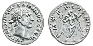 Traianus 98-117 Denarius, Rome, 101-102, AG ... 