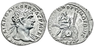 Traianus 98-117 Denarius, Rome, 103-111, AG ... 