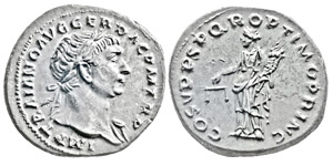 Traianus 98-117 Denarius, Rome, 103-111, AG ... 
