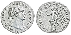 Traianus 98-117 Denarius, Rome, 103-111, AG ... 