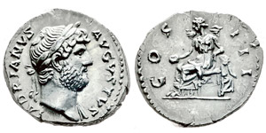 Hadrianus 117-138 Denarius, Rome, 125-128, ... 