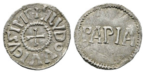 Louis le Pieux 814-840 Denier, Pavie, non ... 