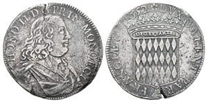 Monaco, Honoré II 1604-1662 Écu de 3 ... 