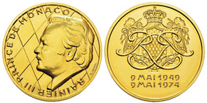 Monaco, Rainier 1949-2005 Médaille en or, ... 