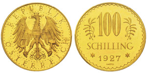 Austria, République 1918- 100 Schilling, ... 