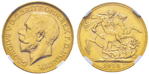 Canada, George V 1910-1936 Sovereign, 1913 ... 