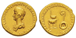 Nero 54-68 après J.-C. Aureus, Rome, 50-54, ... 