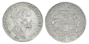 France, Premier Consul 1799-1804 1 Franc ... 