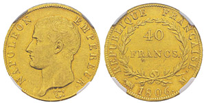 France, Premier Empire 1804-1814 40 Francs, ... 