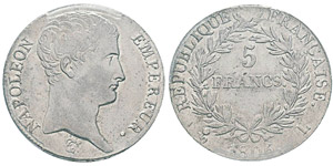 France, Premier Empire 1804-1814 5 Francs, ... 