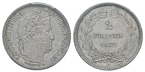 France, Louis Philippe 1830-1848 2 Francs, ... 