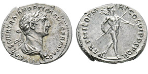 Traianus 98-117 Denarius, Rome, 114-117, AG ... 