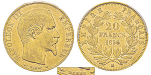 France, Second Empire 1852-1870 20 Francs, ... 