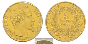 France, Second Empire 1852-1870 5 Francs, ... 