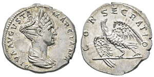 Traianus 98-117 pour Marciana Denarius pour ... 