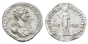 Hadrianus 117-138 Denarius, Rome, 117, AG ... 