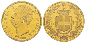 Italy, Umberto I 1878-1900 100 lire, Roma, ... 