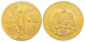 Mexico, 50 Pesos, 1926, AU 41.66 g. 900‰ ... 