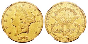 USA 20 Dollars, Carson City, 1878 CC, AU ... 