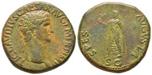 Claudius, 41-54 après J.C. Sesterce, Rome, ... 