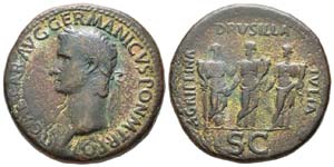  Caligula 37-41 après J.-C. Sesterce, Rome, ... 
