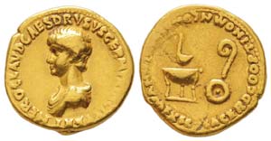  Nero 54-68 après  J.-C.  Aureus, Rome, ... 