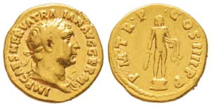 Traianus 98-117 Aureus, Rome, 101-102, AU ... 
