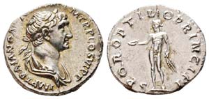 Traianus 98-117 Denarius, Rome, 112-117, AG ... 
