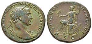 Traianus 98-117 Sesterce, Rome, 103-111, AE ... 