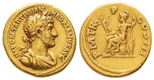 Hadrianus 117-138 Aureus, Rome, 119-122, AU ... 