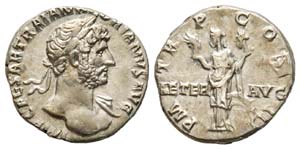 Hadrianus 117-138 Denarius, Rome, 119-122, ... 