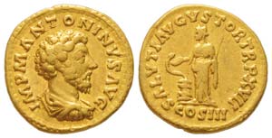 Marcus Aurelius 161-180 Aureus, Rome, ... 