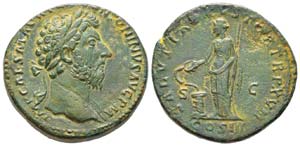 Marcus Aurelius 161-180 Sestertius, Rome, ... 