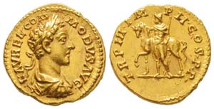 Commodvs 180-192 Aureus, Rome, 178, AU 7.27 ... 