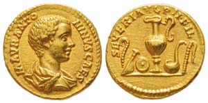 Caracalla 211-217 Aureus, Rome, 196, AU 7.35 ... 