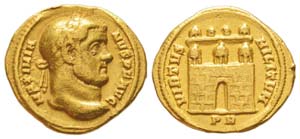 Maximianus Hercules 286-310 Aureus, Rome, ... 
