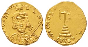 Tiberius III 698-705 Solidus, Syracuse, AU ... 