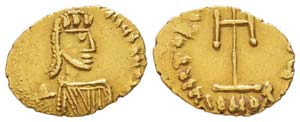 Anastasius II 713-715 Tremissis, Syracuse, ... 