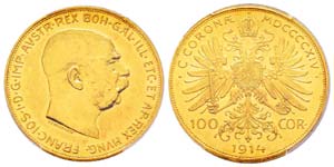 Autriche, Franz Joseph 1848-1916 100 Corona, ... 