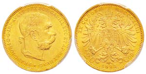 Autriche, Franz Joseph 1848-1916 20 Corona, ... 