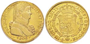 Chile, Ferdinand VII 1808-1833 8 Escudos, ... 